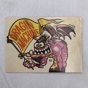 1970 Donruss Fiends & Machines #22 "Dragin Machine" Non-sport Card‎ Vintage HTF